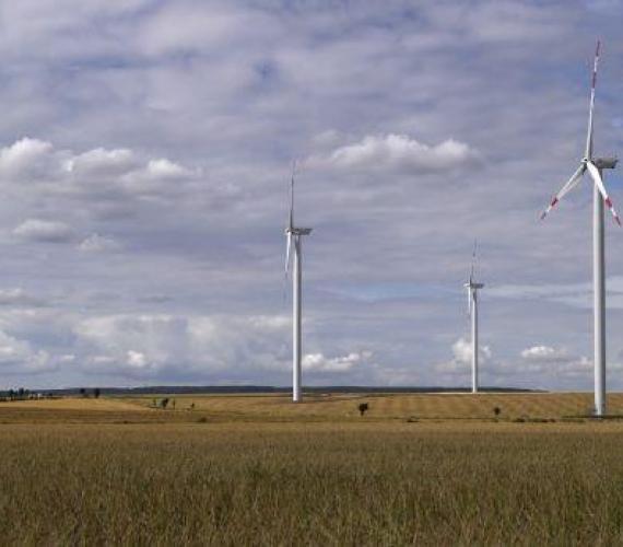 Turbiny wiatrowej GE 2.5xl na farmie wiatrowej w Niemczech. Fot. Mmd Corporate